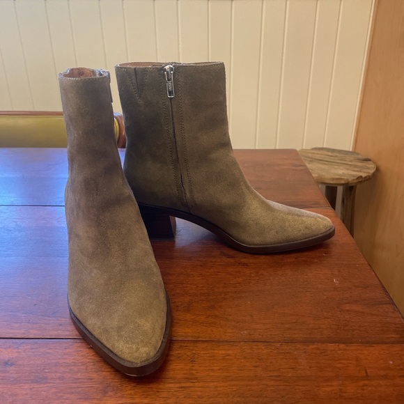 Madewell suede boots with zipper. Size 7. - Picture 3 of 4